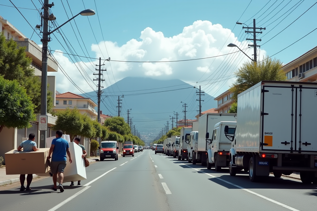 camion déménagement
